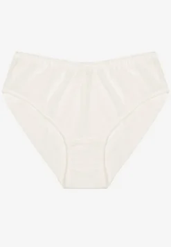Białe Majtki Typu Figi Ozdobione Paskami Ranmis
