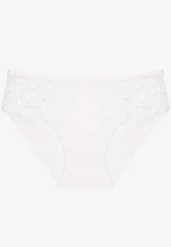 Białe Majtki z Bawełny Figi Ozdobione Koronką Talirinae