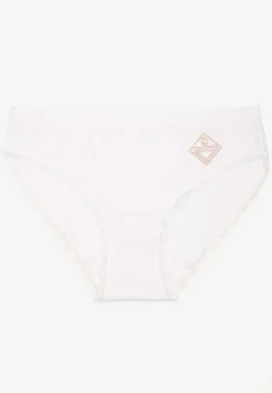 Białe Majtki z Bawełny Typu Figi Pilliora