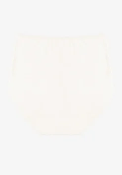 Białe Modelujące Majtki z Bawełny High Waist Nilionea