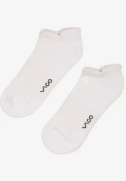 Białe Skarpety z Bawełny Typu Stopki z Napisem Marianis