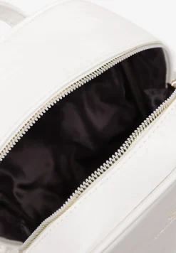 Biały Casualowy Plecak z Metalicznym Suwakiem Idalerra