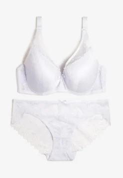 Biały 2-częściowy Komplet z Biustonoszem i Majtkami Ophani