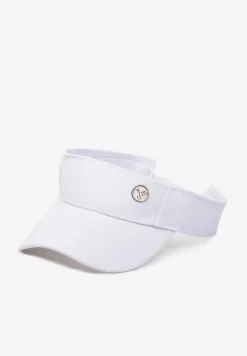 Biały Kapelusz Daszek na Rzep z Regulacją z Tyłu Chibii