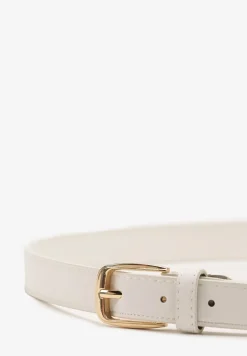 Biały Pasek Ozdobiony Klamrą Revaselle