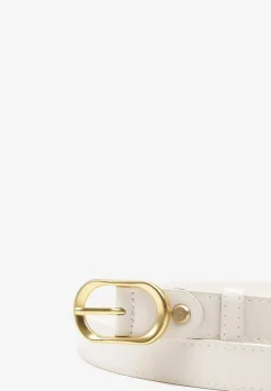 Biały Pasek Ozdobiony Zaokrągloną Klamrą Vozera