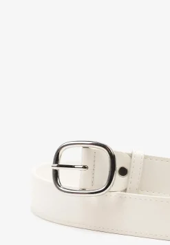 Biały Pasek Ozdobiony Zaokrągloną Klamrą Pumea