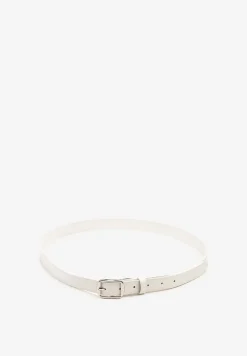 Biały Pasek z Ozdobną Klamrą Filariela