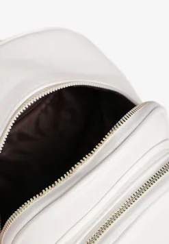 Biały Plecak na Ramiączkach z Regulacją Wykończony Suwakami Nelsey