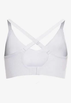 Biały Sportowy Biustonosz z Ramiączkami na Krzyż Goolia