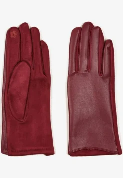 Bordowe Rękawiczki w Klasycznym Stylu Frolila