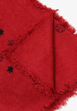 Bordowy Szalik Juliana