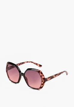 Brązowe Okulary Przeciwsłoneczne z Filtrem UV I Kwadratowymi Szkłami Kormio