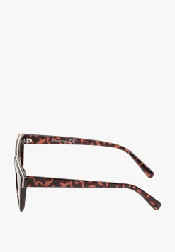 Brązowe Okulary Przeciwsłoneczne Cat Eye z Filtrem UV Diralea