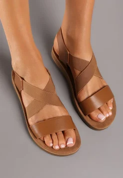 Brązowe Sandały Adea