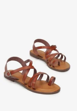 Brązowe Sandały Dalime