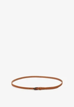 Brązowy Pasek Cienki z Metalową Klamrą Narsil