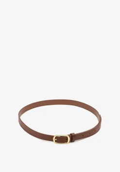 Brązowy Pasek Ozdobiony Klamrą Mevenia