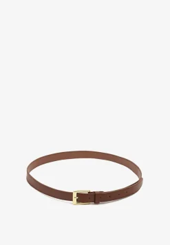 Brązowy Pasek Ozdobiony Metalową Klamrą Nairavina