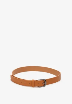 Brązowy Pasek z Ekoskóry z Klamerką Fleureti