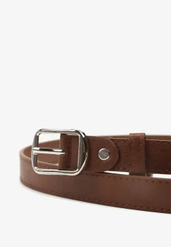 Brązowy Pasek z Ozdobną Klamrą Filariela