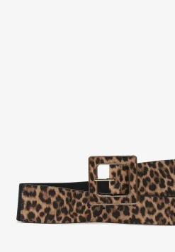 Brązowy Pasek Zdobiony Panterkowym Wzorem Neladwen