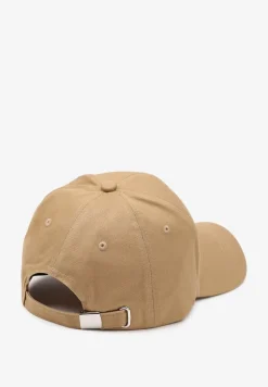 Ciemnobeżowa Czapka z Daszkiem z Bawełny z Możliwością Regulacji Ravzeri