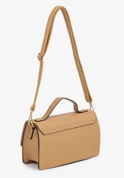 Ciemnobeżowa Torebka Prostokątna w Typie Listonoszki z Paskiem Regulowanym Naniviia