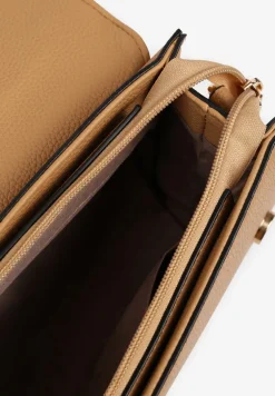 Ciemnobeżowa Torebka Prostokątna w Typie Listonoszki z Paskiem Regulowanym Naniviia