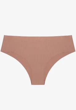 Ciemnobeżowe Majtki w Prążki Figi Lilivelle