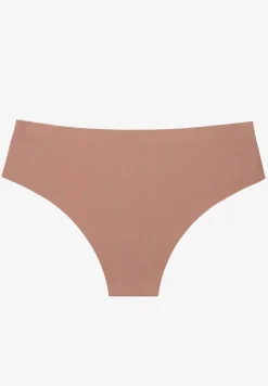 Ciemnobeżowe Majtki w Prążki Figi Lilivelle