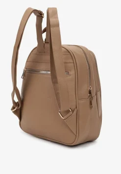 Ciemnobeżowy Plecak w Miejskim Stylu z Regulowanymi Szelkami Armanette