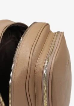 Ciemnobeżowy Plecak w Miejskim Stylu z Regulowanymi Szelkami Armanette