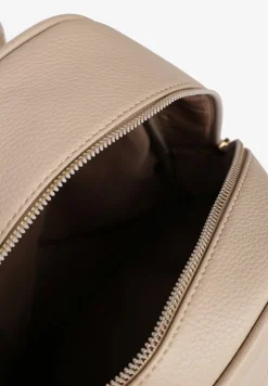 Ciemnobeżowy Plecak z Metalicznym Zdobieniem Efarinia