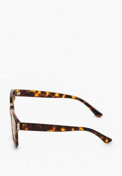 Ciemnobrązowe Casualowe Okulary Przeciwsłoneczne Querdia