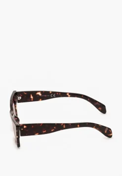Ciemnobrązowe Eleganckie Okulary Przeciwsłoneczne Cat Eye Firsa