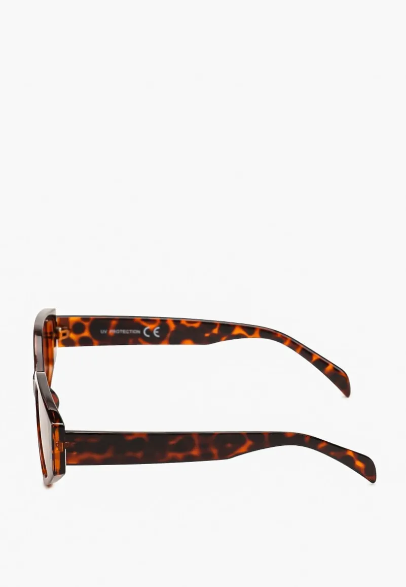 Ciemnobrązowe Nowoczesne Okulary Przeciwsłoneczne Givilia