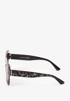 Ciemnobrązowe Okulary Przeciwsłoneczne Nowoczesne Kwadratowe Kocie Oko Theopa