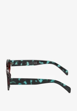 Ciemnobrązowe Okulary Przeciwsłoneczne w Typie Cat Eye Effiaria
