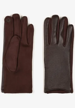 Ciemnobrązowe Rękawiczki w Klasycznym Stylu Frolila