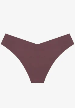 Ciemnofioletowe Bezszwowe Majtki Brazyliany Melzeki