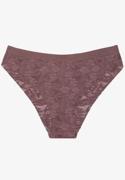 Ciemnofioletowe Koronkowe Majtki Typu Figi Lililoria