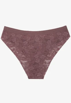 Ciemnofioletowe Koronkowe Majtki Typu Figi Lililoria