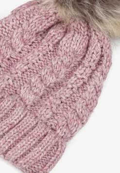 Ciemnoróżowa Czapka z Wełną Clout