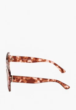 Ciemnoróżowe Okulary Przeciwsłoneczne Nowoczesne Kwadratowe Kocie Oko Theopa