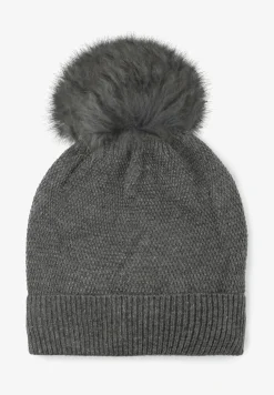 Ciemnoszara Czapka z Kaszmirem i Bawełną Windy Time