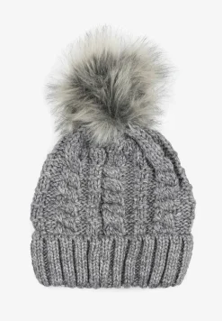 Ciemnoszara Czapka z Wełną Clout