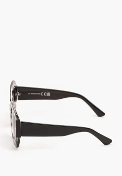 Ciemnoszare Okulary Przeciwsłoneczne z Filtrem UV o Kwadratowych Szkłach Nairiscia