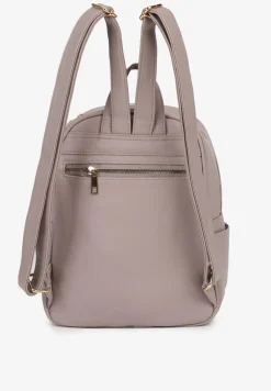 Ciemnoszary Plecak z Ozdobnym Pikowaniem na Szelkach Verrilla