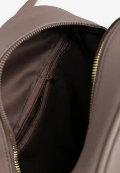 Ciemnoszary Plecak z Ozdobnym Pikowaniem na Szelkach Verrilla